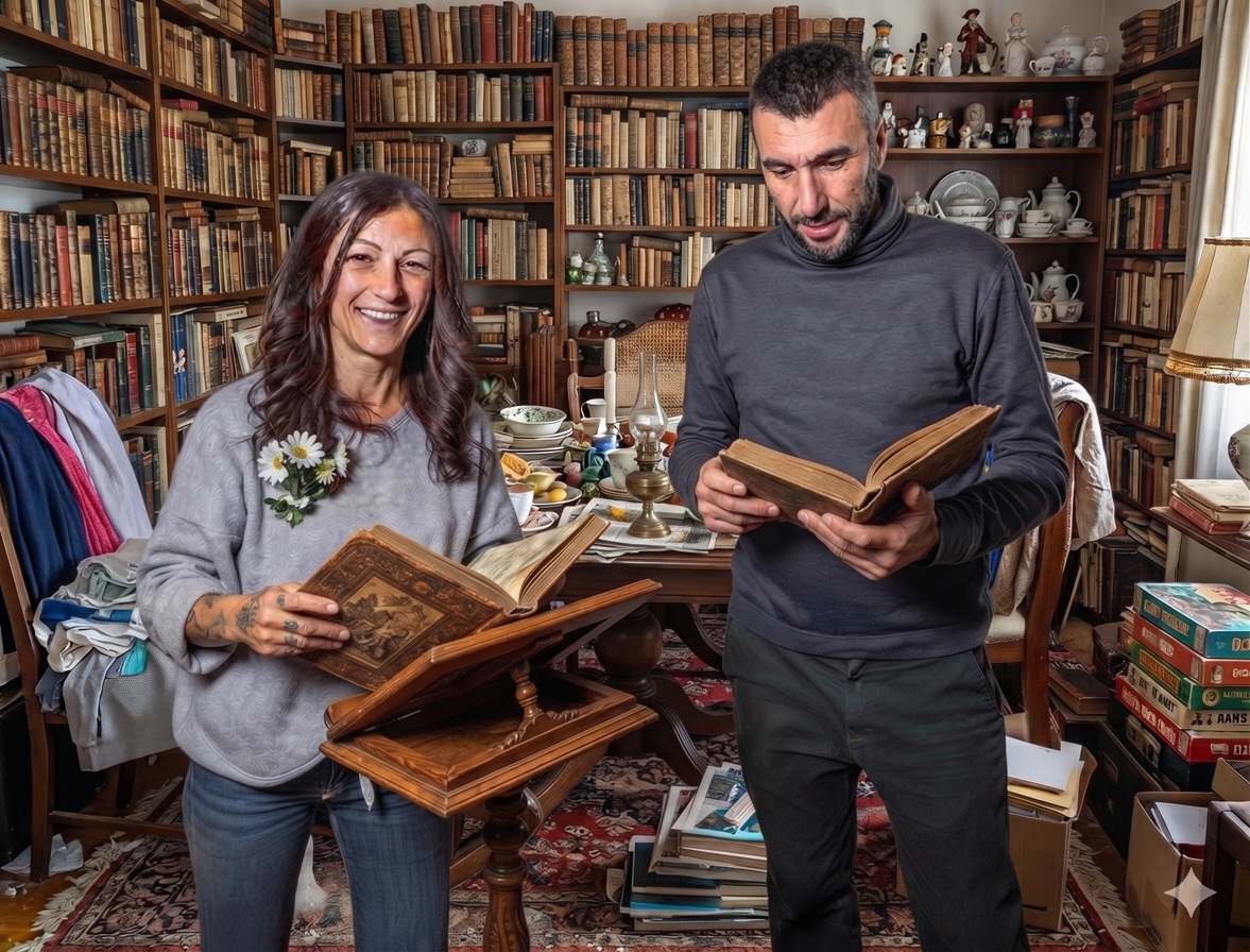 Toni y Rebeca, creadores de Vaciamos Libros